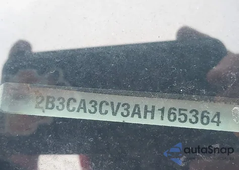 2010 Dodge Charger Sxt z USA, uszkodzony, nr VIN 2B3CA3CV3AH165364